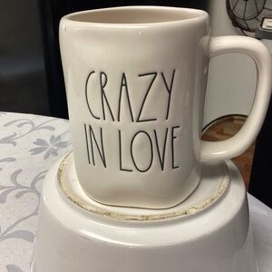 NWT Rae Dunn “Crazy Love” ceramic mug new.